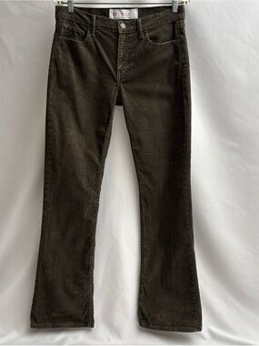 Gap Baby Boot Mid Rise Corduroy Pants Olive Green Womens Size 28 / 6R